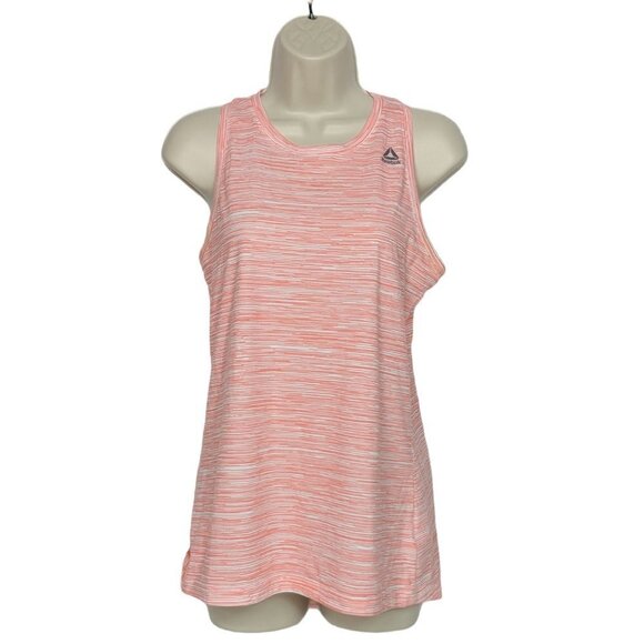 Reebok Athletic Tank Top Small Orange White - Picture 1 of 6